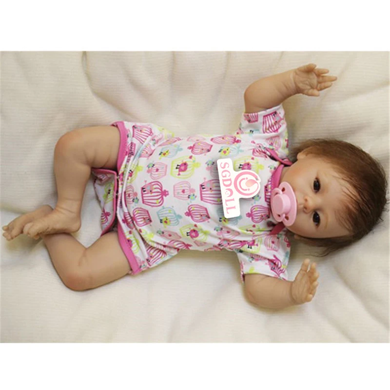 48 см/19 &quotреалистичные ручной работы Reborn Baby Doll винил новорожденных Реалистичные