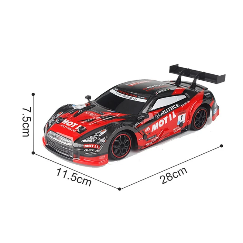 Новое поступление 1/16 2 4 г 4WD 28 см Дрифт Rc автомобиль км/ч с передним светодиодный