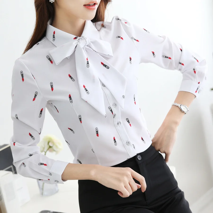 Корейский тип сладкий галстук бабочка с длинным рукавом Досуг элегантные