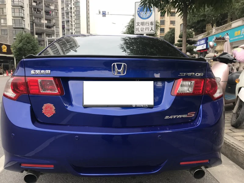 Для 2009-2014 Honda Spirior acura TSX Спойлер ABS Материал заднее крыло автомобиля праймер цвет