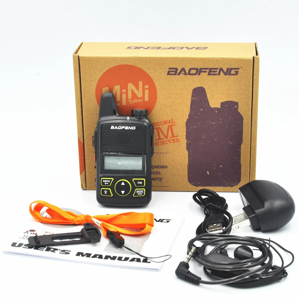 Мини BaoFeng UHF BF T1 400 470 МГц Новый дизайн портативный двухсторонний радио/рация 0 5 1 Вт