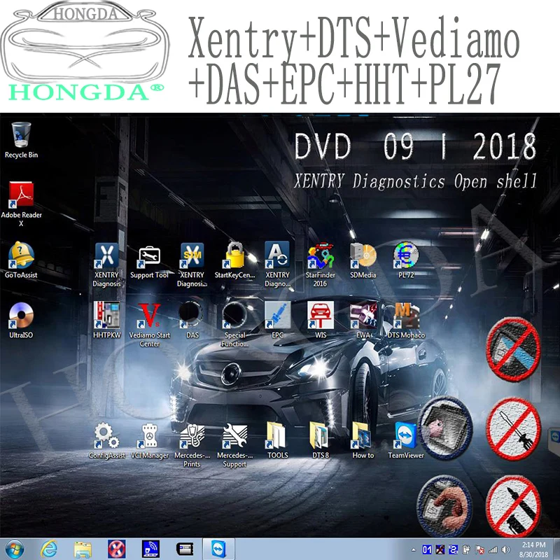 Новейшее программное обеспечение 2020 06 Xe ntry + DTS Monaco Vediamo DAS EPC HHT с ноутбуком Panasonic CF19