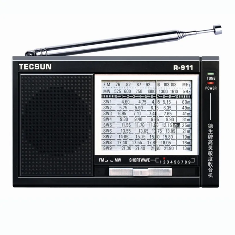 TECSUN R 911 AM/ FM / SM (11 полос) многополосный радиоприемник трансляция со встроенным