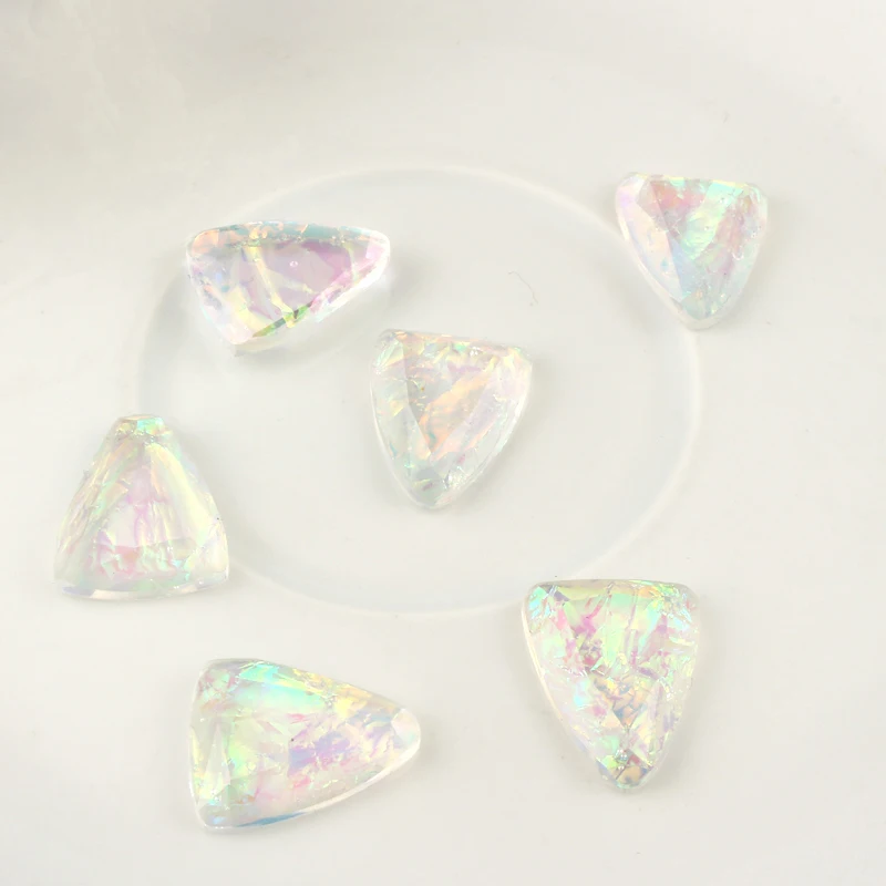 10 шт. черные цветные прозрачные с плоской обратной стороны полимерные шарики в