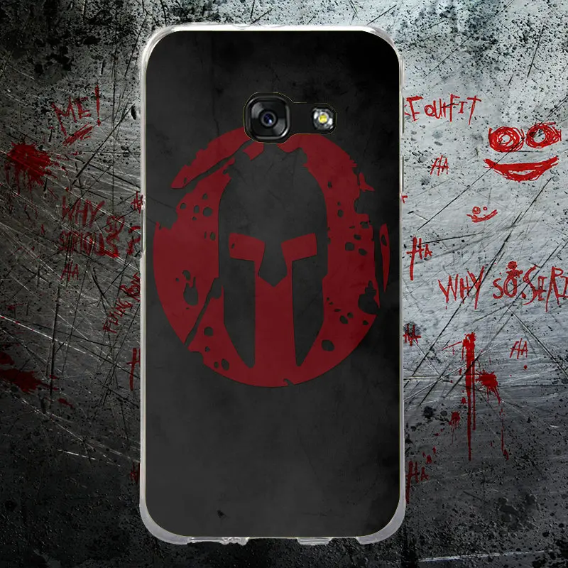 Soft TPU Phone Cases Bags for Samsung Note 2 3 4 5 8 HTC One U11 M7 M8 M9 M10 A9 E9 Plus Shell Spartan 300 Warrior Movie | Мобильные