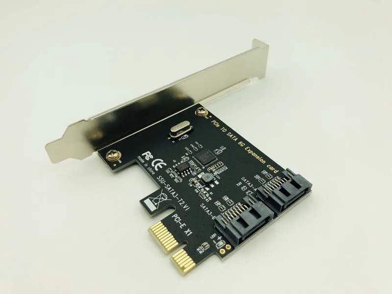 H1111Z Плата расширения PCI E SATA 1X 4X 8X 16X карты Express 3 0 2 Порты и разъёмы III 6 Гбит/с платы