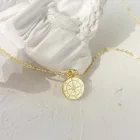 Ожерелье женское из серебра 925 пробы с круглым мини-компасом