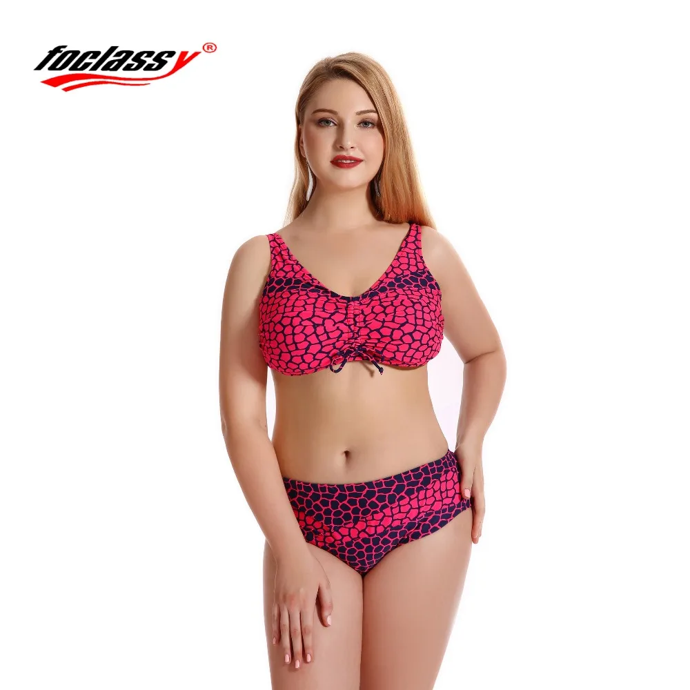 Swimswear Для женщин из двух частей геометрический Цвет крест Бикини Cover Up очень