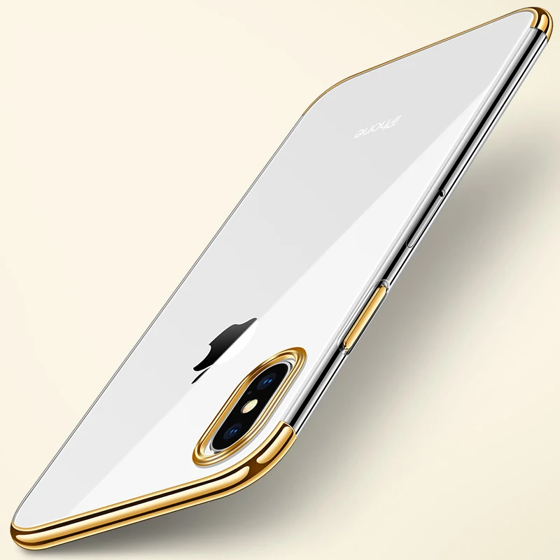 Чехол для телефона RZP iPhone X 10 Роскошный прозрачный чехол из ТПУ с мягким покрытием