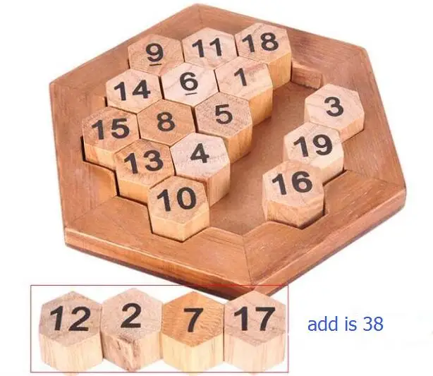 

Aristotle's Number Puzzle Classic Wooden Puzzles Game Math Toys for Adults Kids