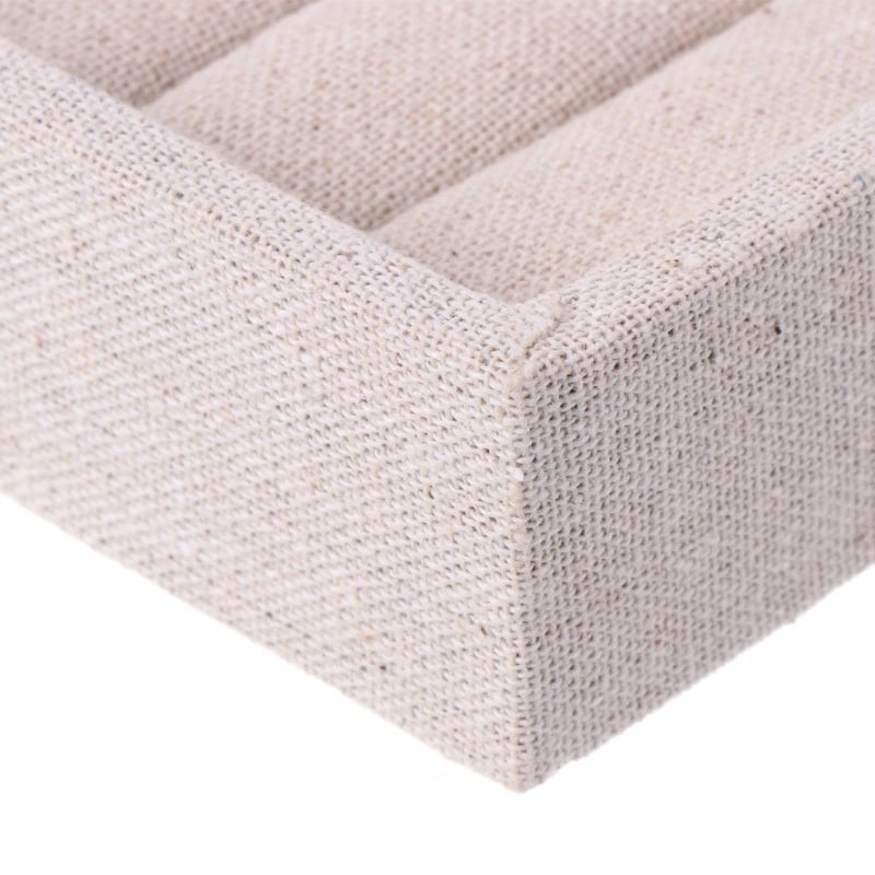 

Square Velvet Jewelry Earring Ring Display Box Tray Holder Storage Showcase Organizer Perfect dressing table Storage