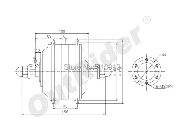 Лучший 24V задний мотор DC Hall/No Hall бесщеточный 128 дисковый тормоз 7-speed CE