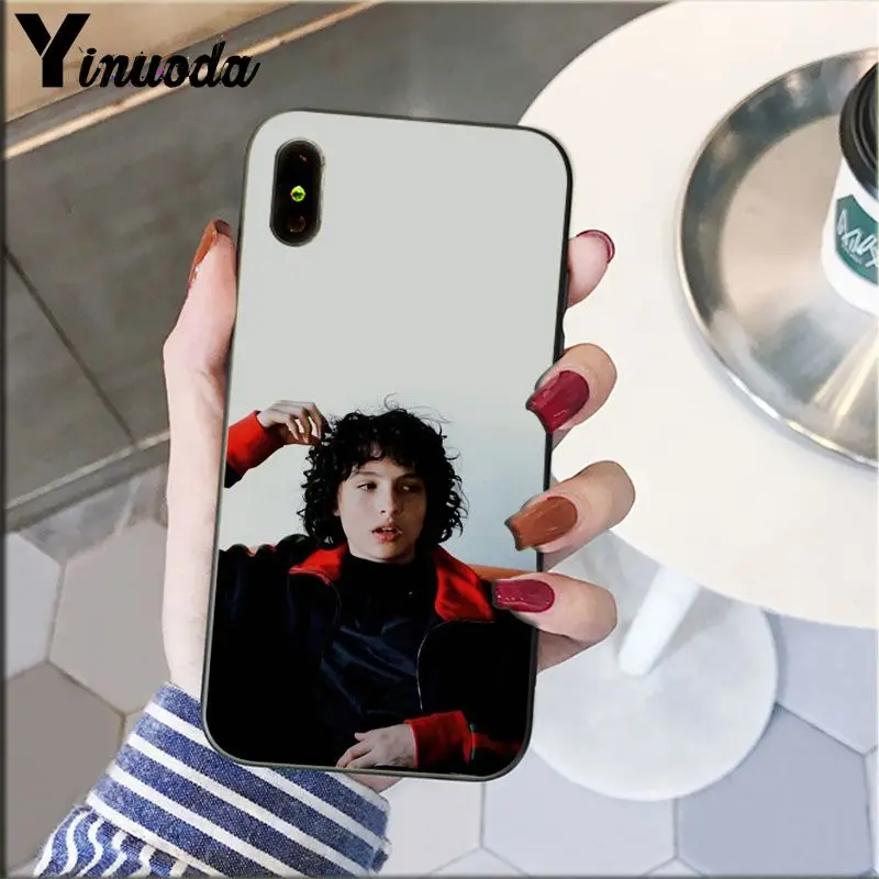 Yinuoda ТВ увлажняющим эффектом марки The Finn Wolfhard очень странные дела черный ТПУ