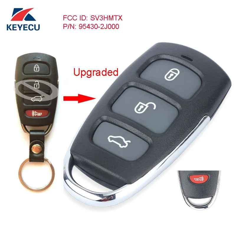 

KEYECU Replacement Remote Car Key Control Fob 433MHz for KIA Borrego 2009-2011 FCC ID: SV3HMTX, P/N: 95430-2J000