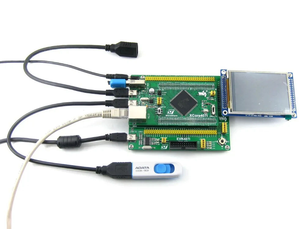 Плата STM32 STM32F407IGT6 MCU core Board с IOs USB Ethernet NandFlash Cortex-M4 макетная плата = XCore407I | Компьютеры