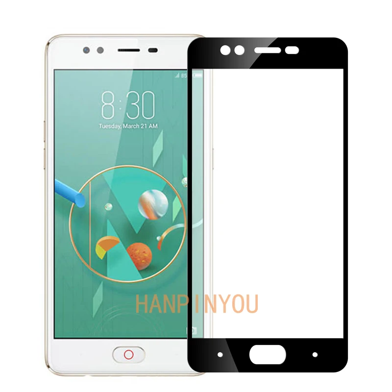 Для ZTE Nubia M2 Lite 5 дюйма новая твердость 9H 2.5D полное покрытие закаленная Защитная