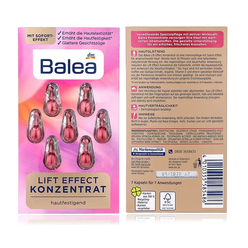 Сыворотка для лица и глаз Balea концентрат влаги повышает эластичность сухой кожи