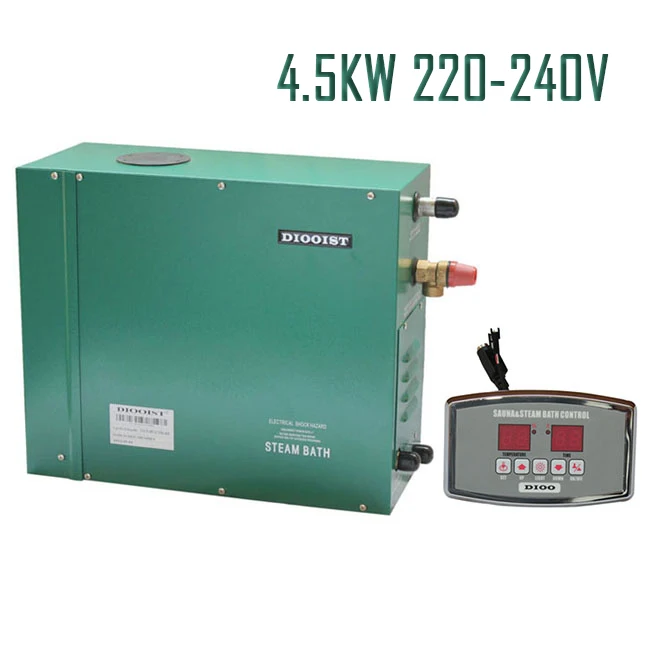 

Free Shipping 4.5KW220-240V 50/60HZ 1phase Steam Generator Sauna /Bath Home SPA Shower with Controller ST-135A Automatic drain