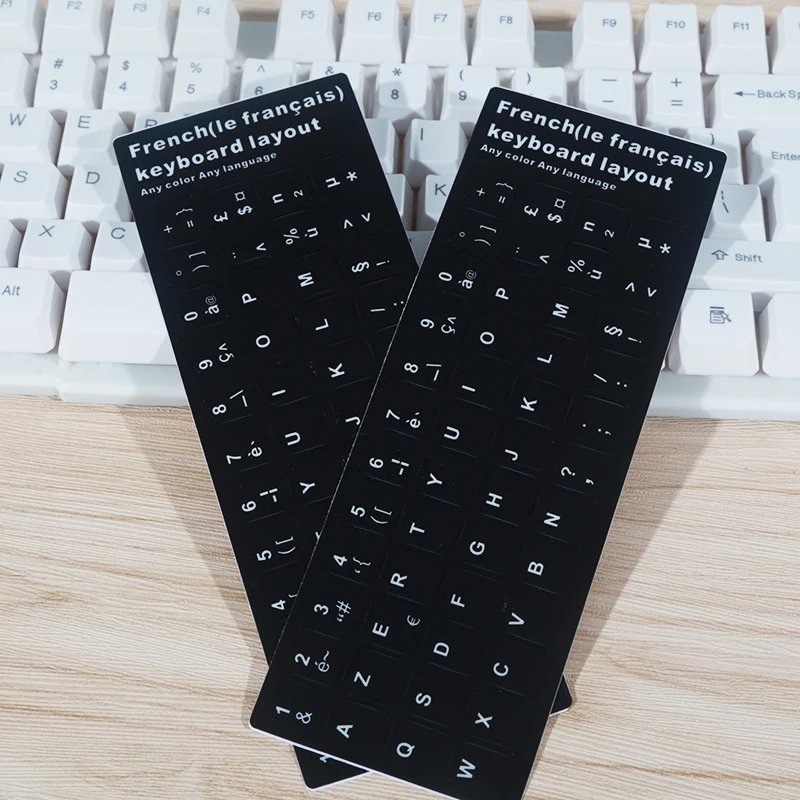 FFFAS Lasting Paste Resist Film Protect French Keyboard Sticker for PC Computer Mechanical Notebook Key Pane Glue | Компьютеры и офис