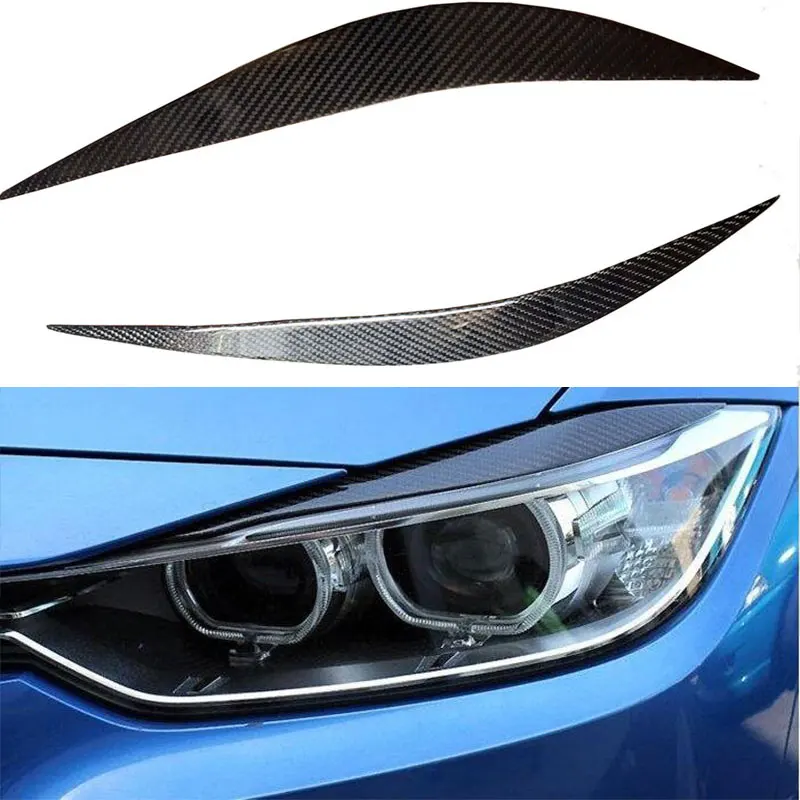 

Для BMW F32 F36 F82 M4 углеродное волокно фара Брови Веки 2014UP