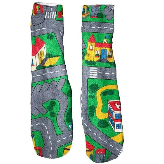 Унисекс дорожка для ковровых дорожек 3d чулок с принтом повседневные забавные