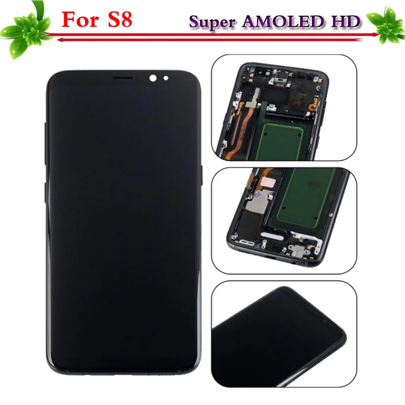 5 8 &quotSuper Amoled для Samsung Galaxy S8 g950 G950F ЖК дисплей Дисплей Сенсорный экран планшета с