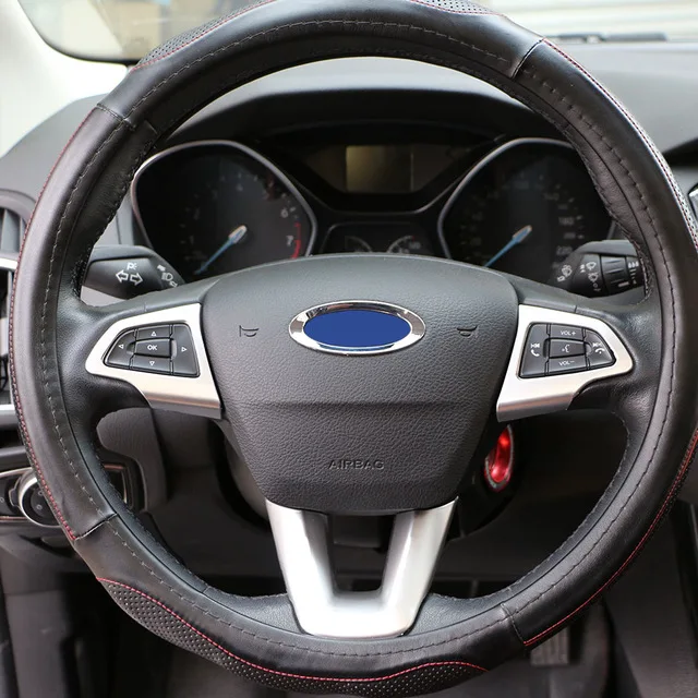 Zlord 3 шт./компл. на Автомобильный руль защита накладка Стикеры для Ford 4 Mk4 Kuga Escape Ecosport аксессуары