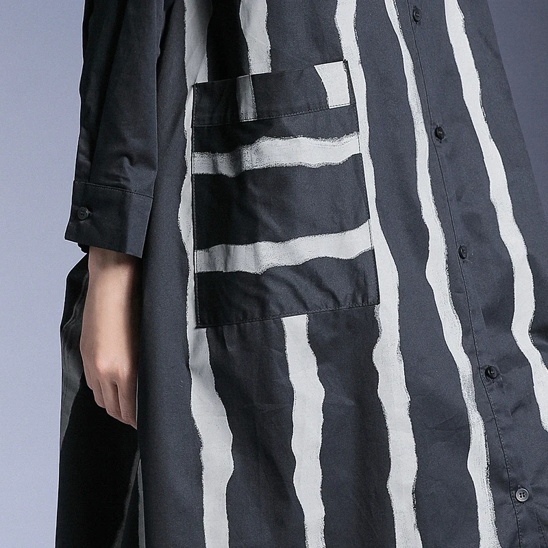 Платье рубашка женское длинное в полоску большого размера подарок 2020| |