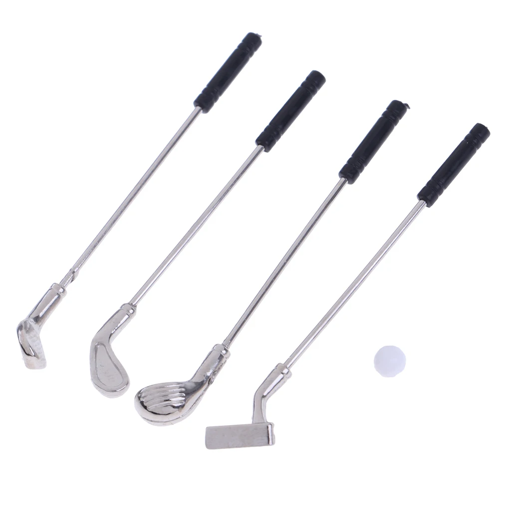 Миниатюрный набор для гольфа из 5 штук спортивное оборудование кукольного домика