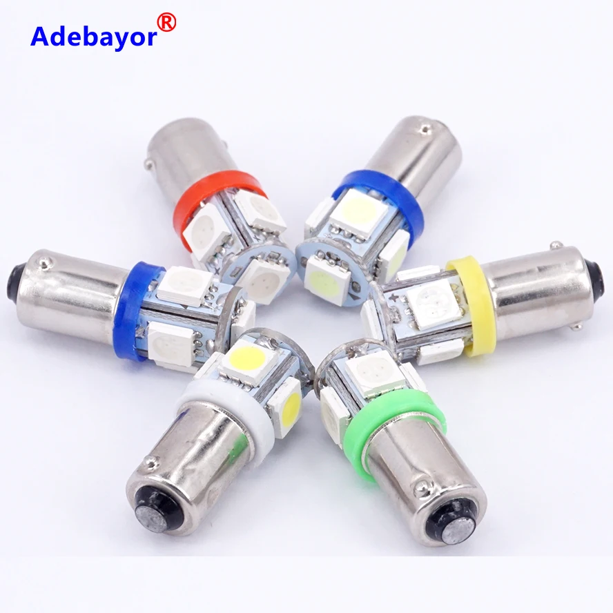 Светодиодсветильник пы 20X T11 BA9S 5 SMD 5050 5SMD T4W 1445 Q65B H6W 182 53 57 автомобильные индикаторы