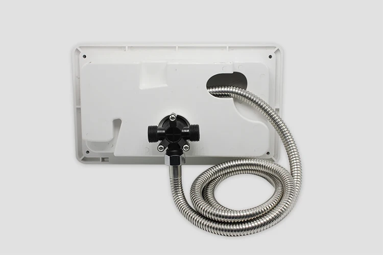 Tytxrv белый RV внешний душ поле комплект с замком-включает смеситель для душа шланг