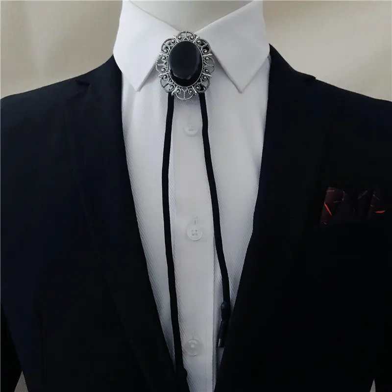 Rhinestone Bolo Tie Элегантный британский Западный Американский ковбой для мужчин и женщин ожерелье Боло галстук аксессуары Винтаж Сплав Блеск Кристалл Стразы галстук - Цвет: Rhinestone Bolo Tie