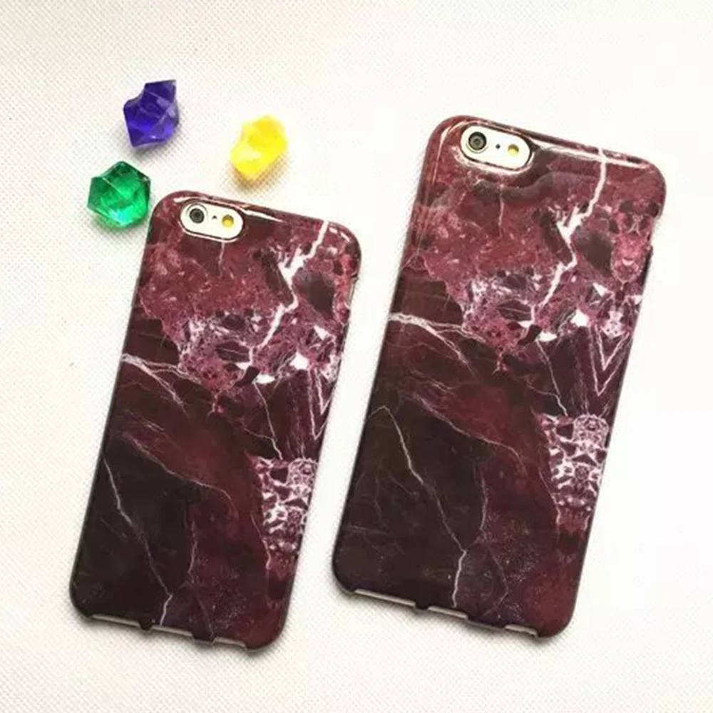 Marble Pattern Phone Case For iPhone 5 5S 6 s 7 8 Plus Cover Women Soft Protective Cases 6S | Мобильные телефоны и