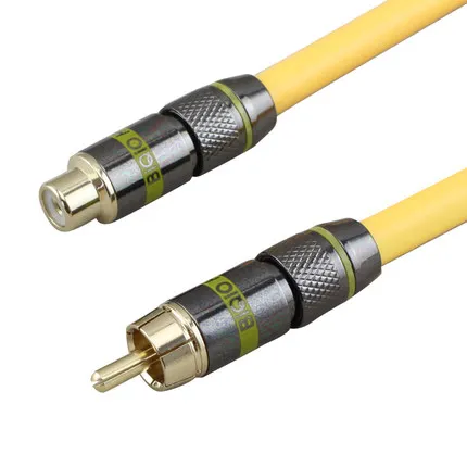 RCA мужского и женского пола цифровой коаксиальный аудио видео кабель SPDIF стерео