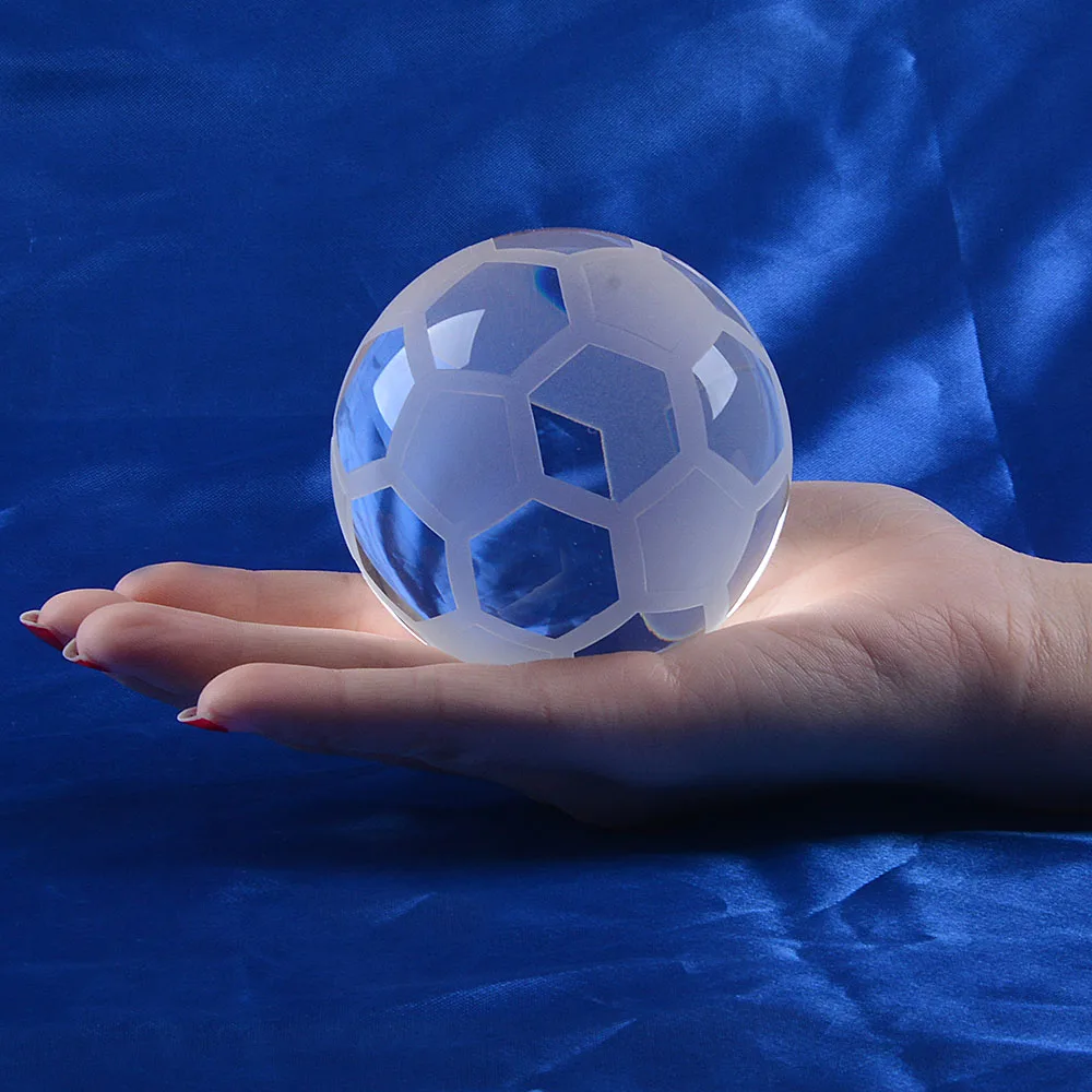 1 шт./лот хрустальный футбольный орнамент стеклянный шар украшение для домашнего