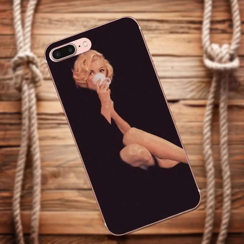 Vvcqod TPU Patterns Imperfect By Marilyn Monroe For Apple iPhone X 4 4S 5 5C 5S SE 6 6S 7 8 Plus Moto G G2 G3 | Мобильные телефоны