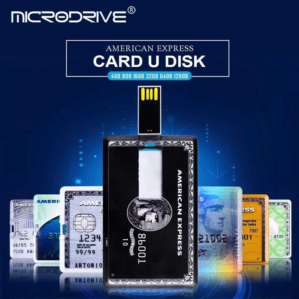 Новинка 32 ГБ 64 128 флеш-диск usb 2 0 банковский кредит VIP флеш-карта флеш-накопитель 4