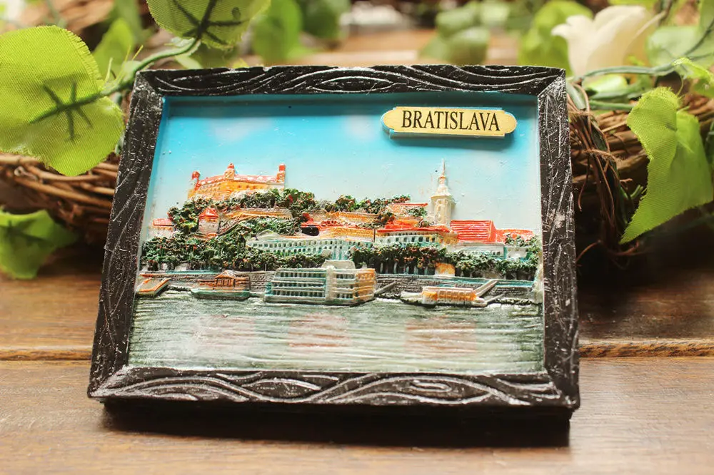 Туристический сувенир для путешествий из смолы 3D в виде магнита на