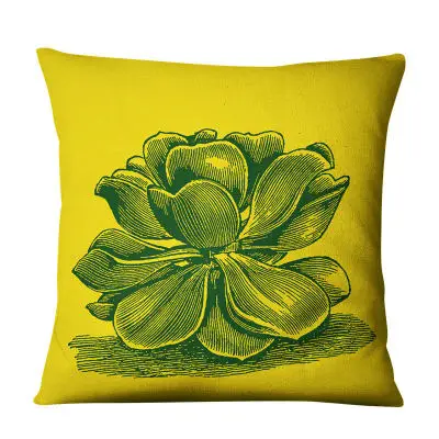 2018 новый комплект из обуви в африканском стиле желтый суккуленты Чехлы кактус