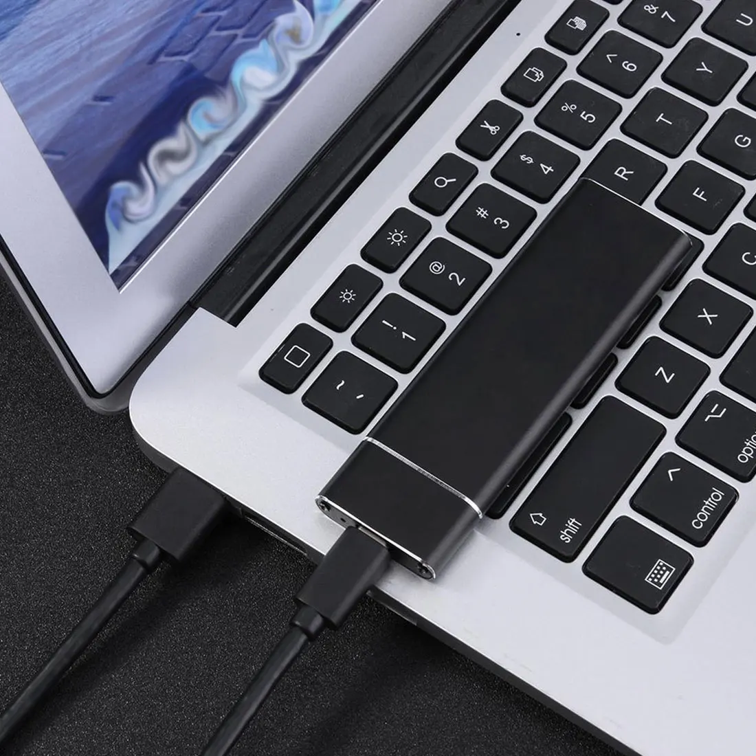 1 шт. чехол для внешнего корпуса USB 3 к M.2 NGFF SSD мобильный жесткий диск адаптер m2 SATA