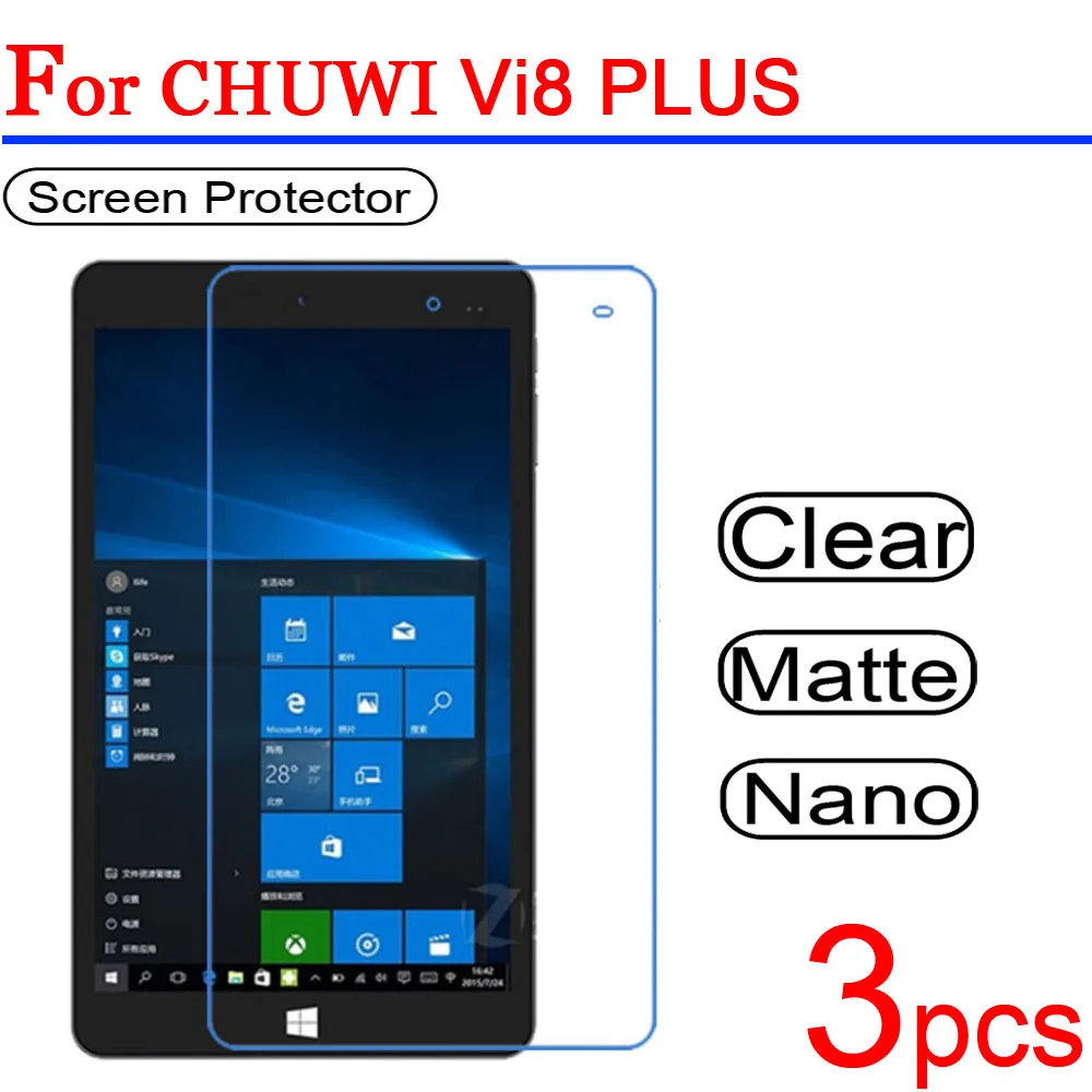 3 шт. ультра прозрачное мягкое для Chuwi Hi8 PRO Vi8 PLUS защитное покрытие ЖК-экрана
