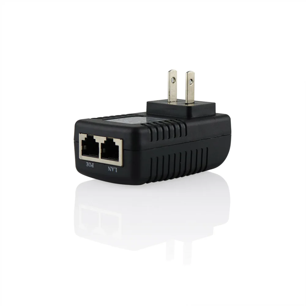 Штепсельная Вилка ENSTER Инжектор POE с источником питания 48 В для IP камер Hikvision Dahua