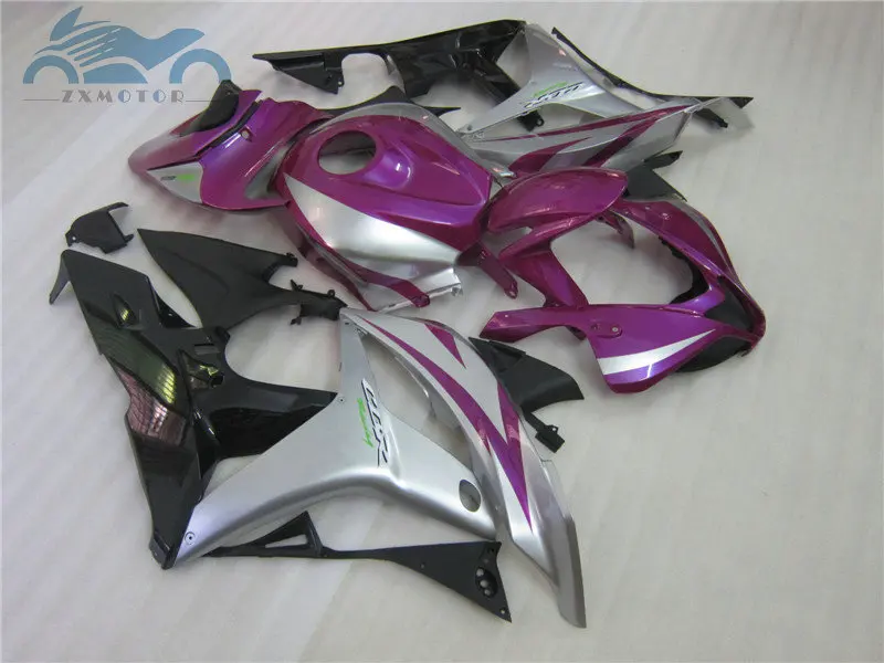 Фиолетовые Серебряные комплекты обтекателей для F5 CBR600 RR 2007 2008 комплект под