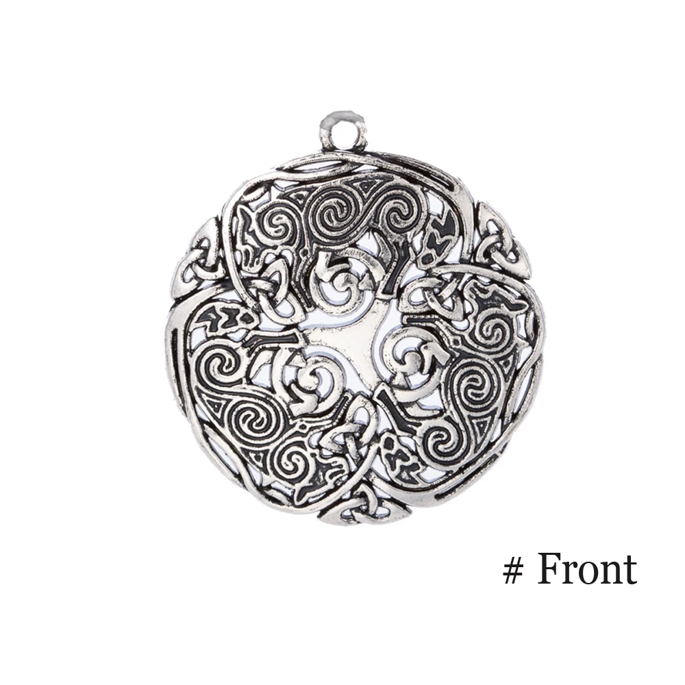 Рыболовный крючок Подростковый волк спиральный кулон с узелком Троицы