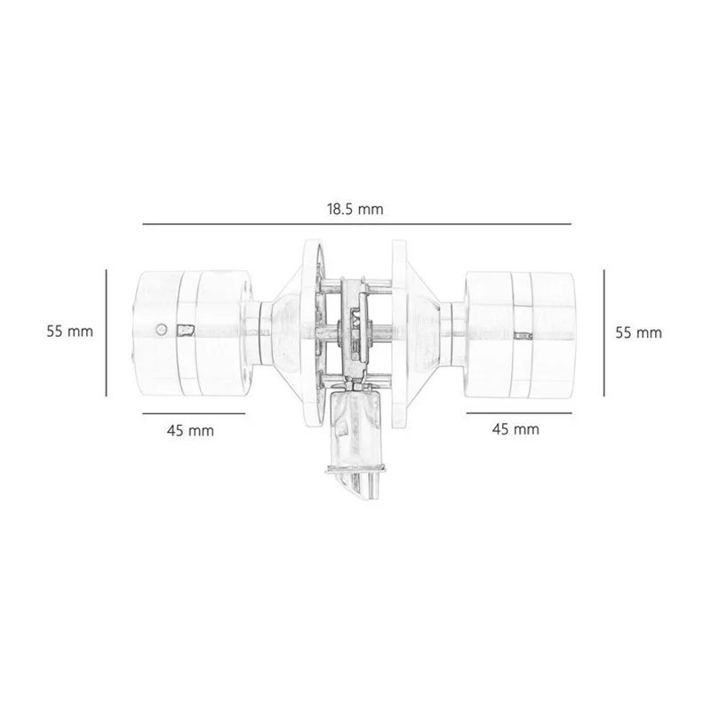 Electronic Door Lock Password Keyless Entry Knob From Home Office Security Set 30-60Mm Thickness | Обустройство дома
