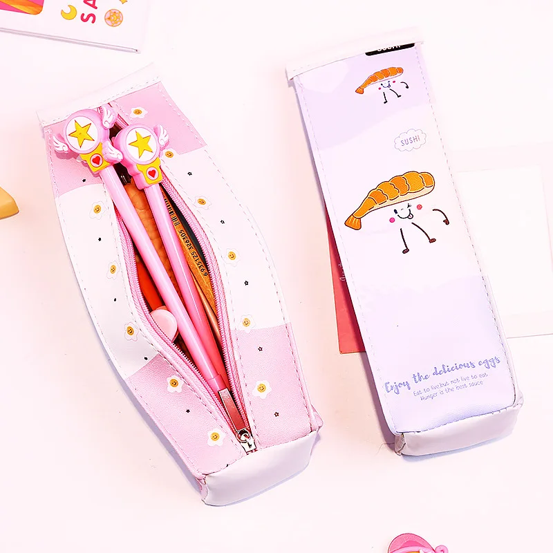 Милый PU кожаный пенал Чехол имитация креативный Kawaii Корея канцелярский мешочек
