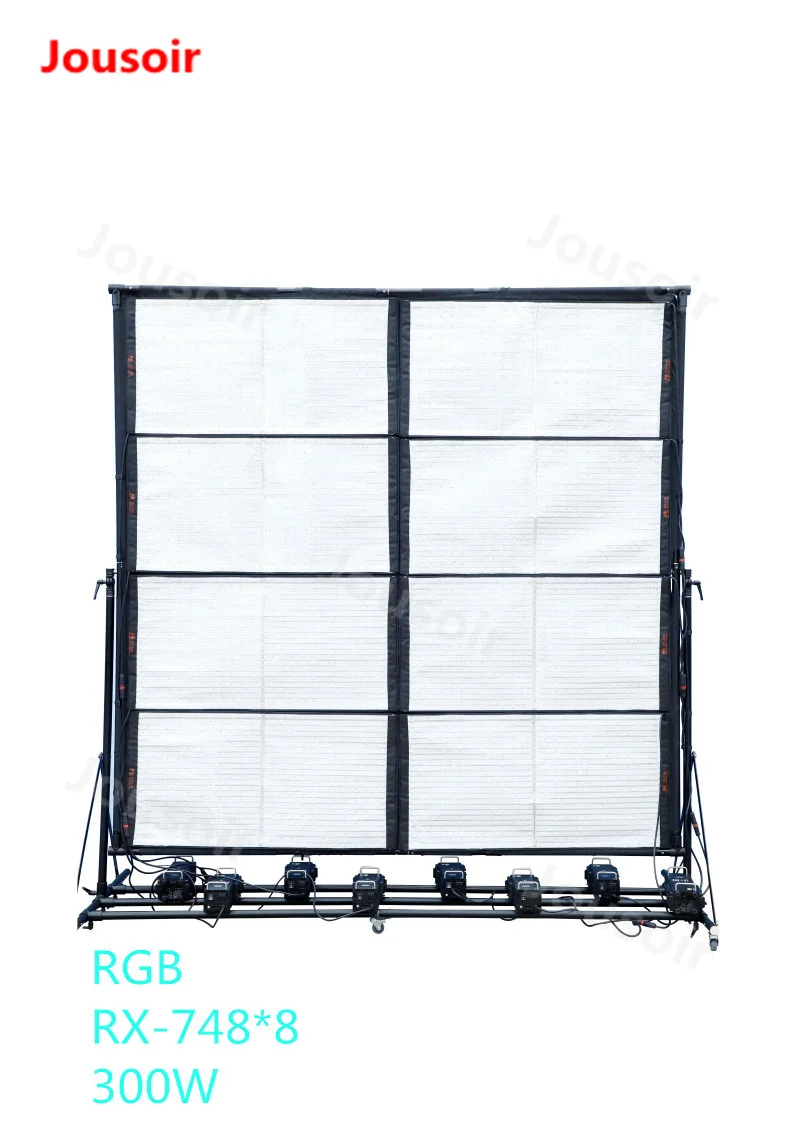 Комплект из 8 портативных светодиодных RGB ламп Falconeyes RX748 для фотосъемки цветная