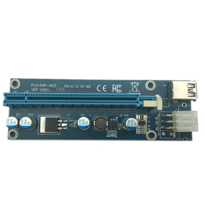 Usb 3 0 Mini Pci E к Pcie Express 1X 16X расширитель переходника адаптера Sata 6Pin 60 см кабель