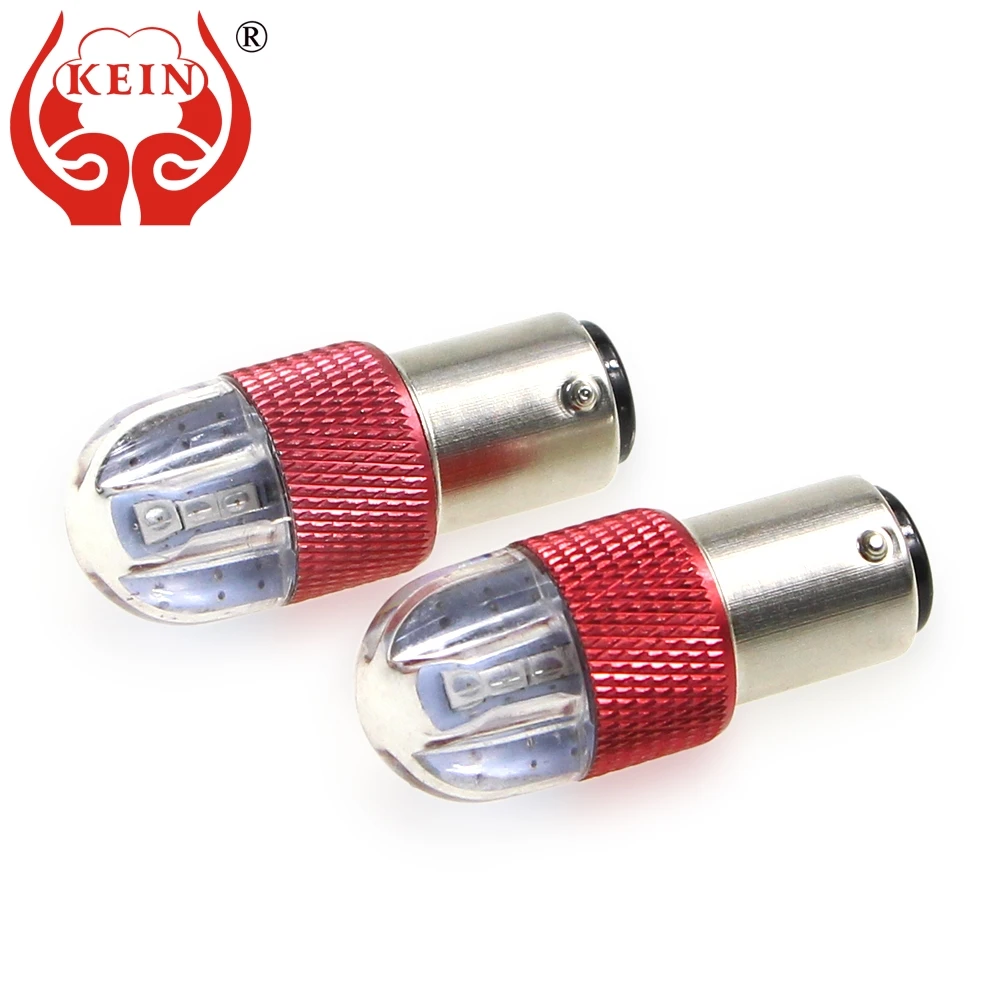 KEIN 2 шт. 1157 светодиодный BAY15D P21/5 Вт проблесковая вспышка светильник 3030 6smd