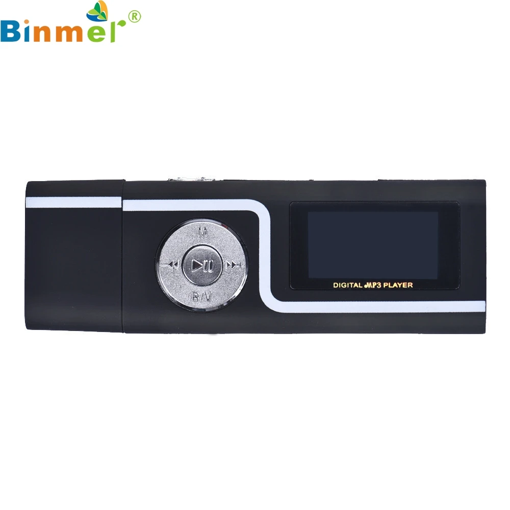 Binmer портативный USB MP3 музыкальный плеер цифровой ЖК экран поддержка 16 ГБ TF карта|mp3